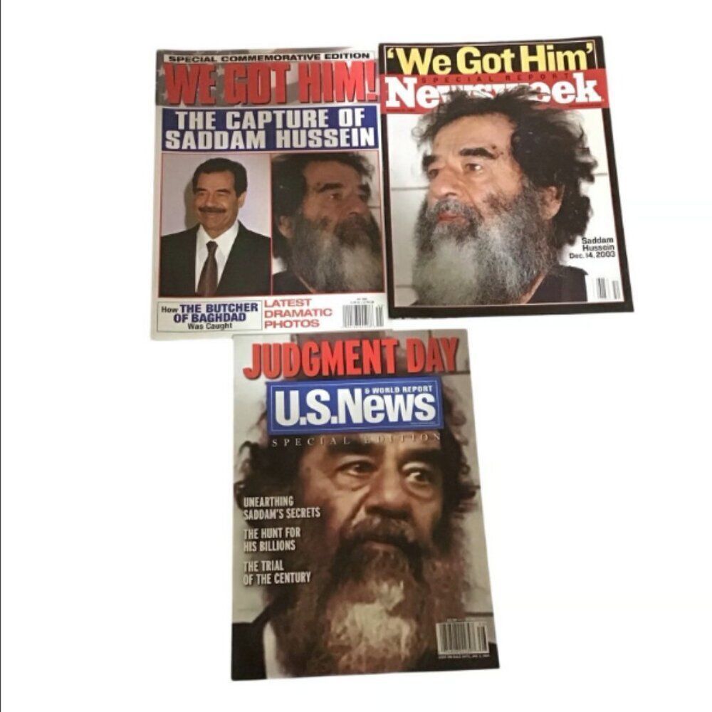 Saddam Hussein Magazine‎ Lot of 3
